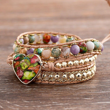 Discover Fresh Love Jasper Wrap Bracelet-Your Soul Place